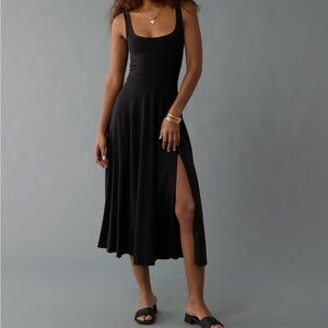 AE American Eagle Outfitters Scoop Neck Midi Dress
